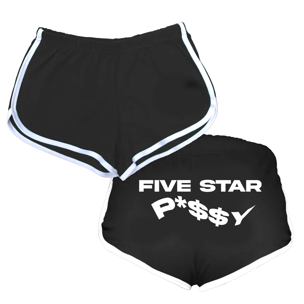 Five Star Booty Shorts Black Ohthistiana 7320